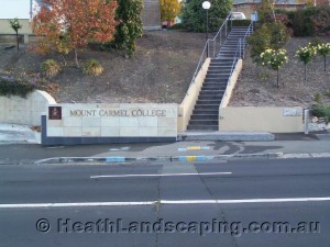 Rendered Wall Heath Landscaping Tasmania