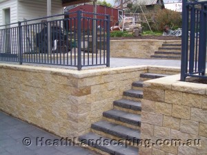 Retaining Wall and Steps Heath Landscaping Tasmania