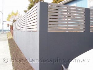 Rendered Wall Heath Landscaping Tasmania